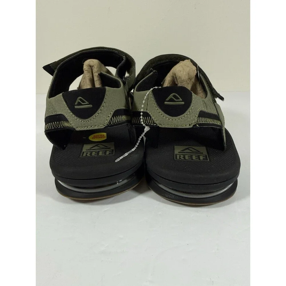 Reef Fanning Baja Bottle Opener Strap Sandals Mens 12 EU 45 Green NEW